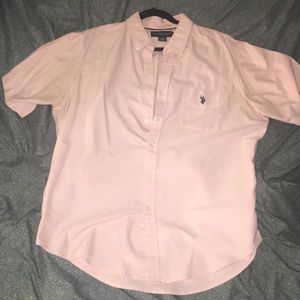 U.S. Polo Assn. Pink Button Up Tee (XL)